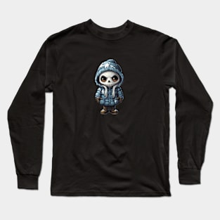 Spooky figure in mask perfect for halloween ! Long Sleeve T-Shirt